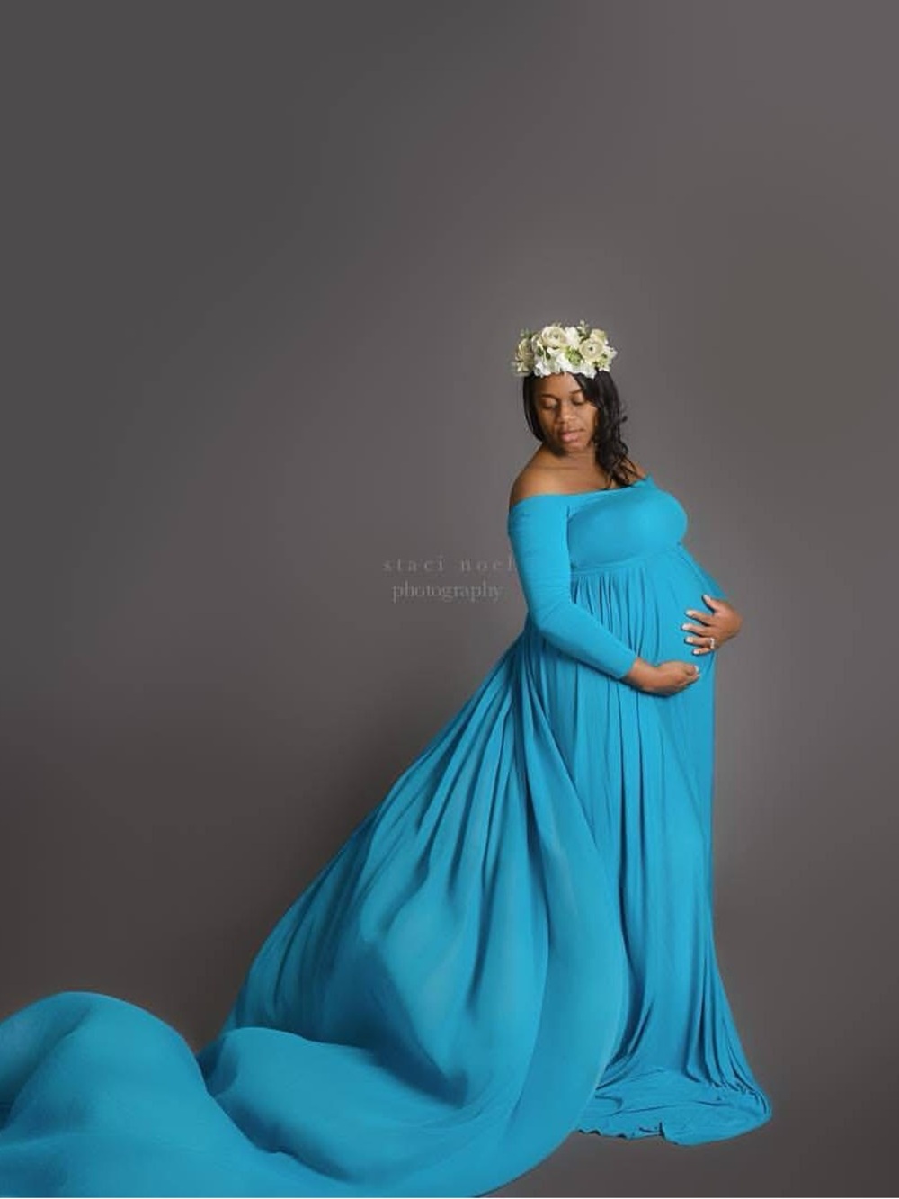 Sew Trendy Maternity Gown Medium + Tossing Train